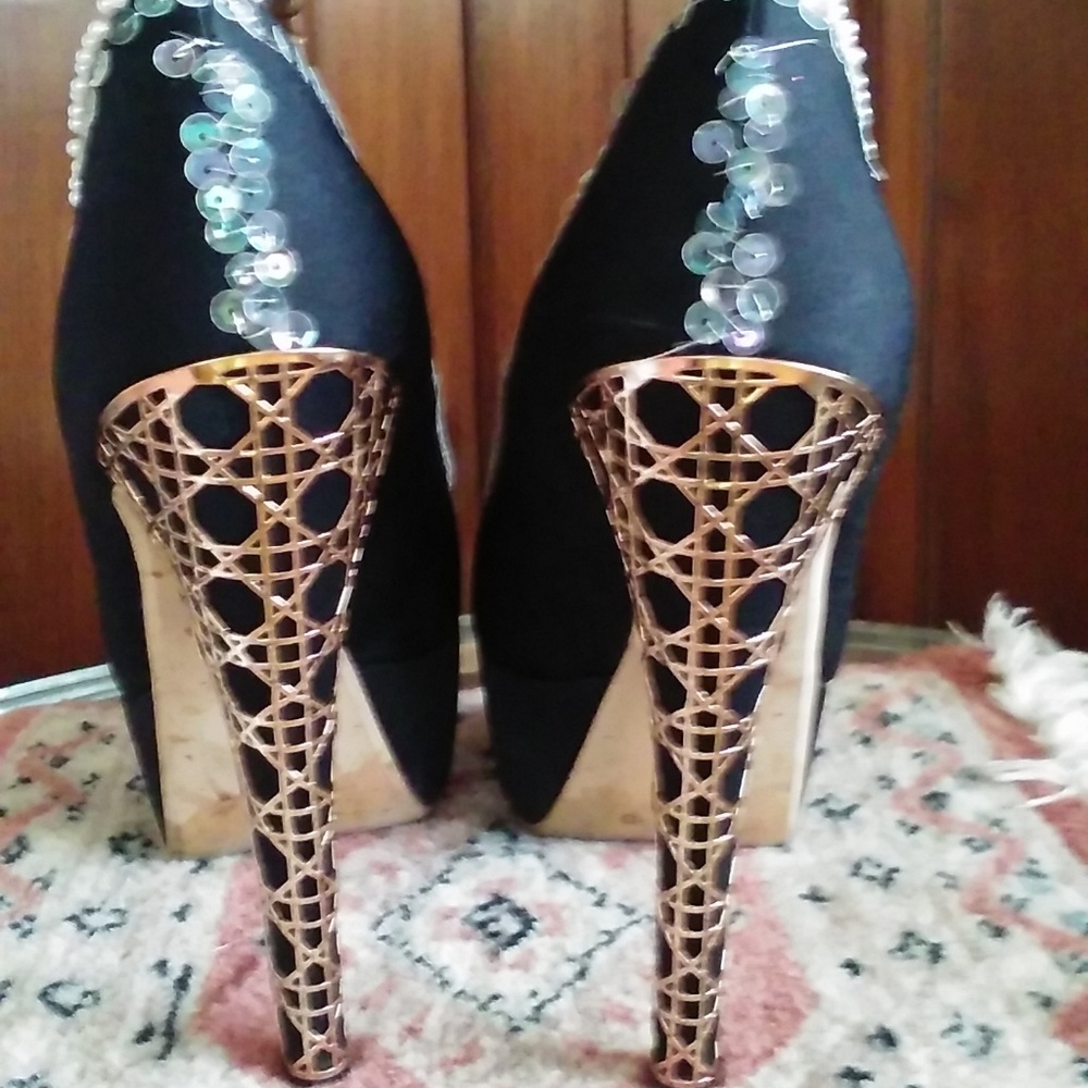 Platform Black Shoes